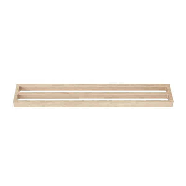 Towel Rack Double Oak
