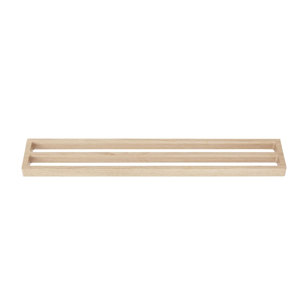 Towel Rack Double Oak