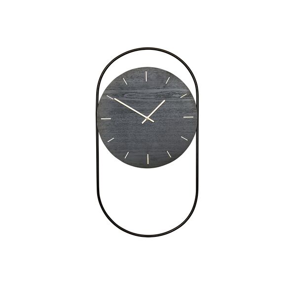 A-Wanduhr Schwarz