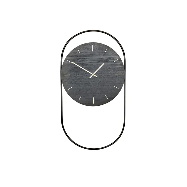 A-Wanduhr Schwarz