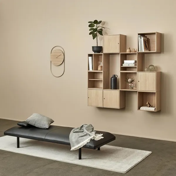 A-Wall Clock Egetræ/Messing