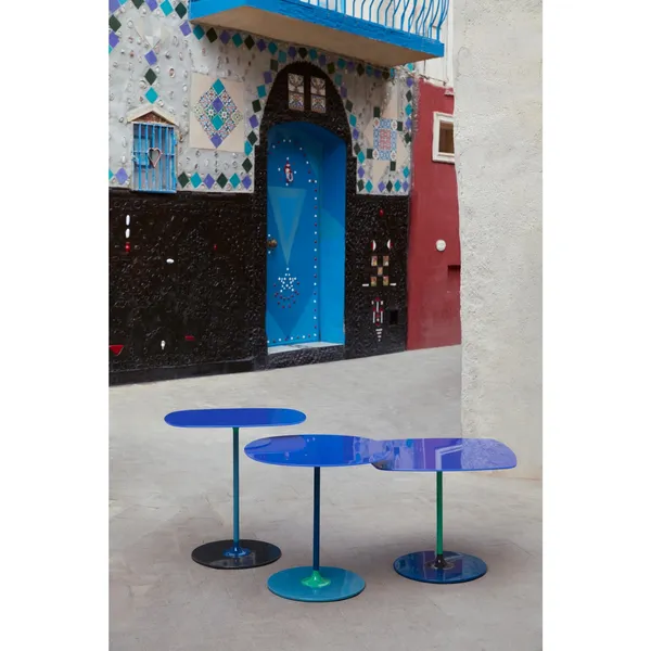 THIERRY Couchtisch 33x50 Blau
