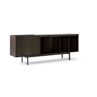 675 H1 Schrank, Dunkle Eiche/Marmor
