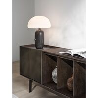 675 H1 Schrank, Dunkle Eiche/Marmor