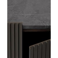 675 H1 Schrank, Dunkle Eiche/Marmor