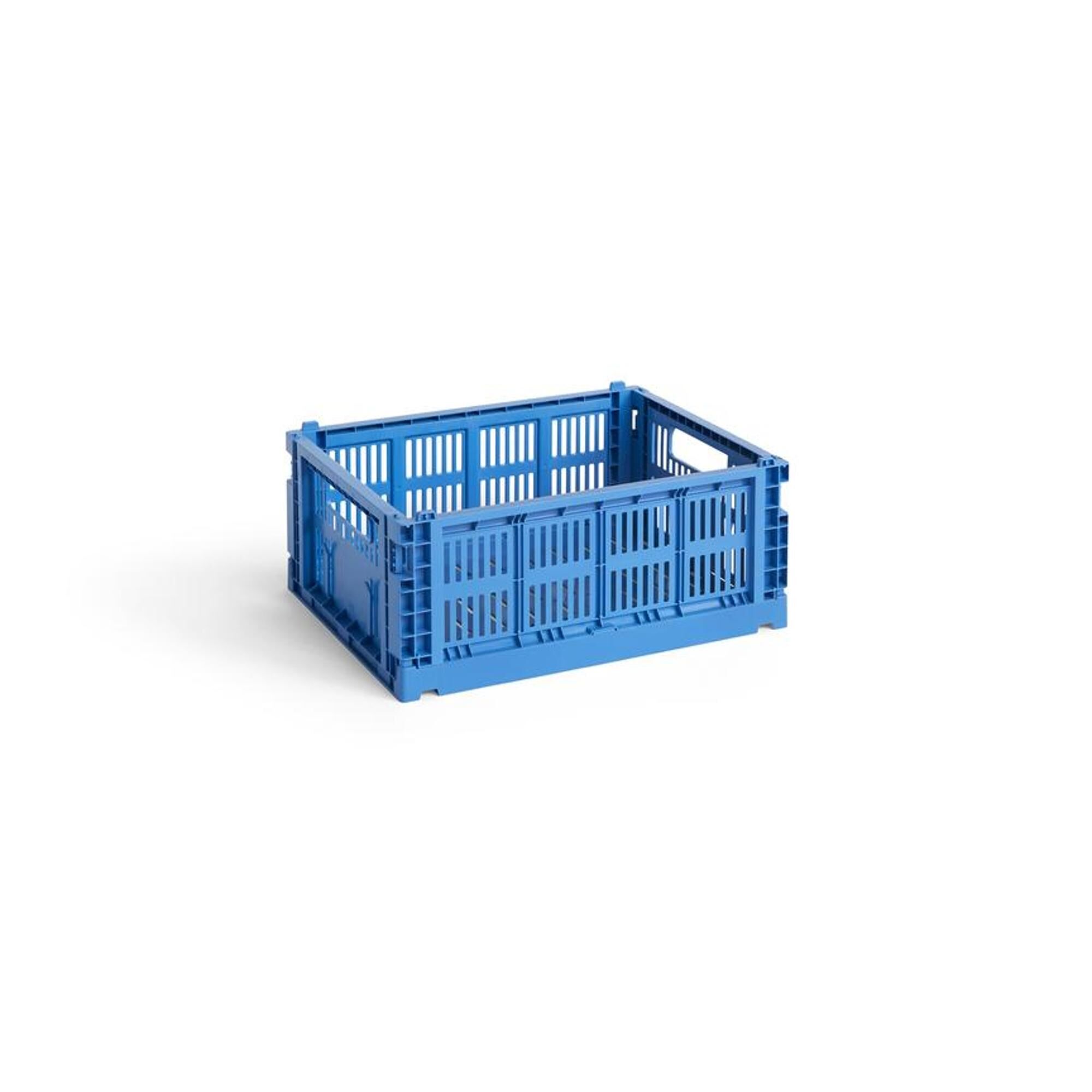 Caisse de rangement Colour Crate, taille moyenne, bleu électrique