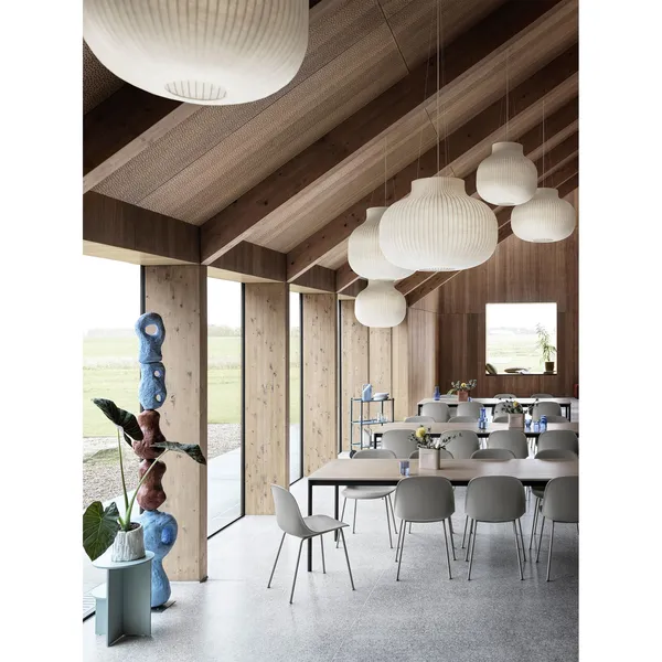 Strand Pendant Lamp Ø 45 cm White Closed