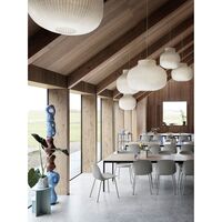 Strand Pendel Lamp Ø 45 cm Hvid Lukket