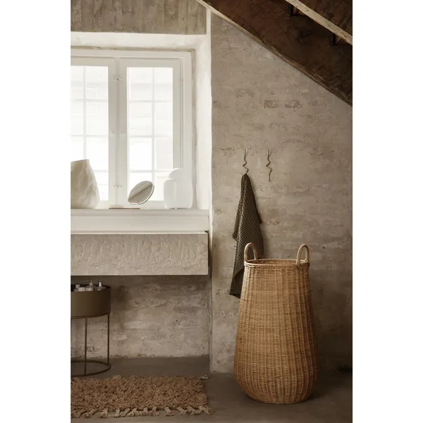 Braided Laundry Hamper Natural
