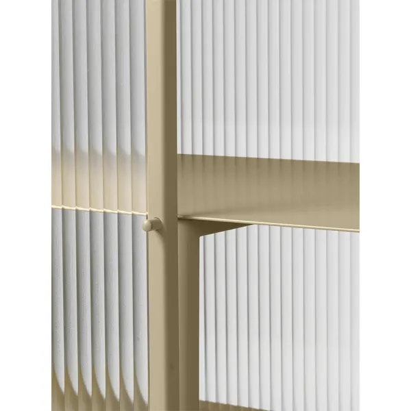Haze Showcase Ribbed Glass Cashmere