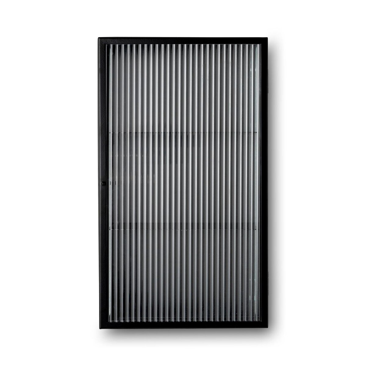 Haze Wandschrank Geriffeltes Glas Schwarz