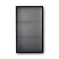 Haze Wandschrank Geriffeltes Glas Schwarz