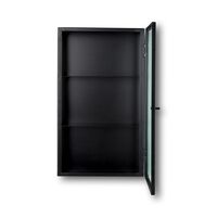 Haze Wandschrank Geriffeltes Glas Schwarz