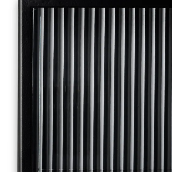 Haze Wall Cabinet Fluted Glass Black