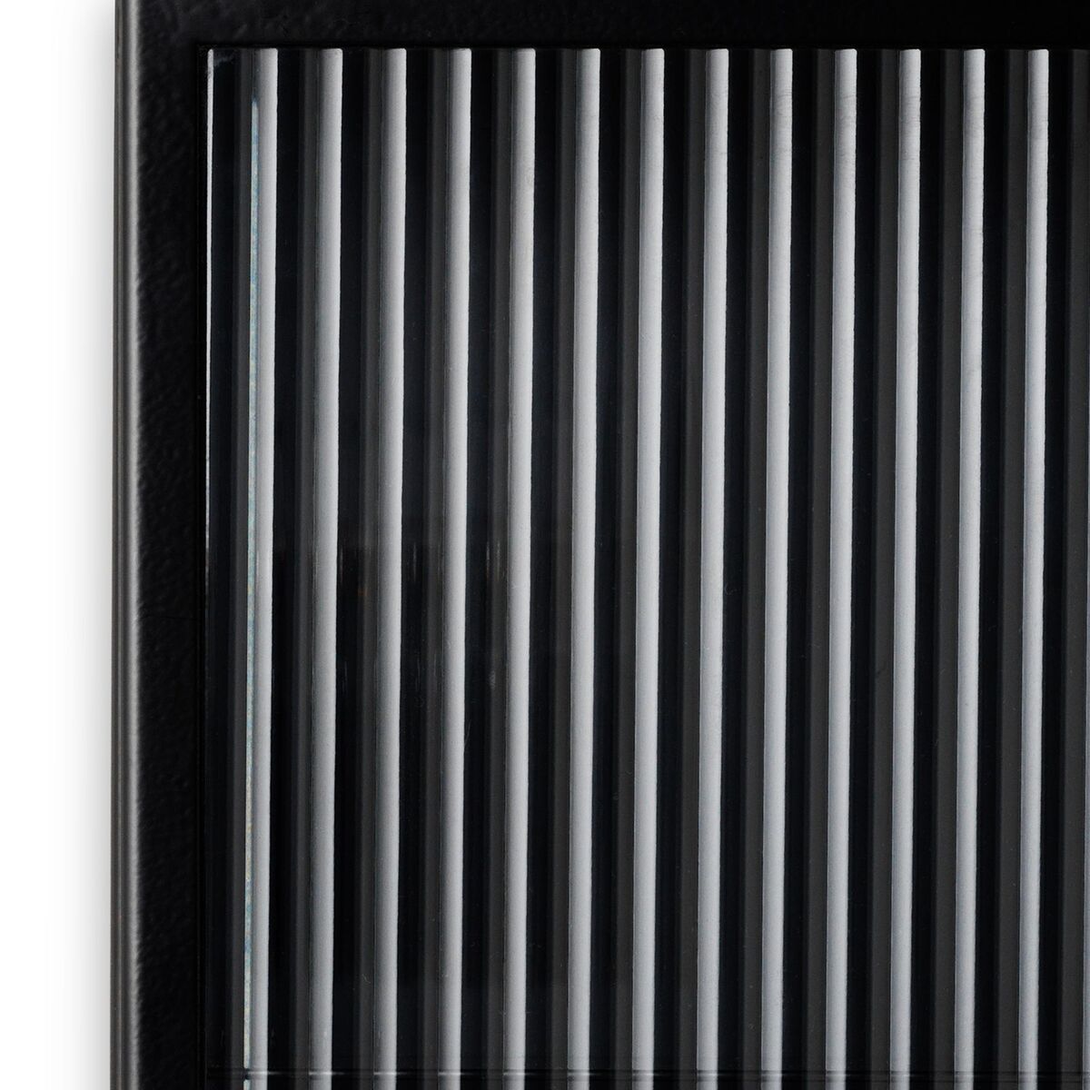 Haze Wandschrank Geriffeltes Glas Schwarz