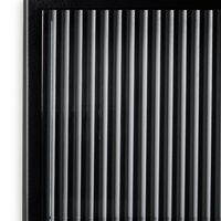 Haze Wandschrank Geriffeltes Glas Schwarz