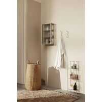 Haze Wandschrank Geriffeltes Glas Schwarz