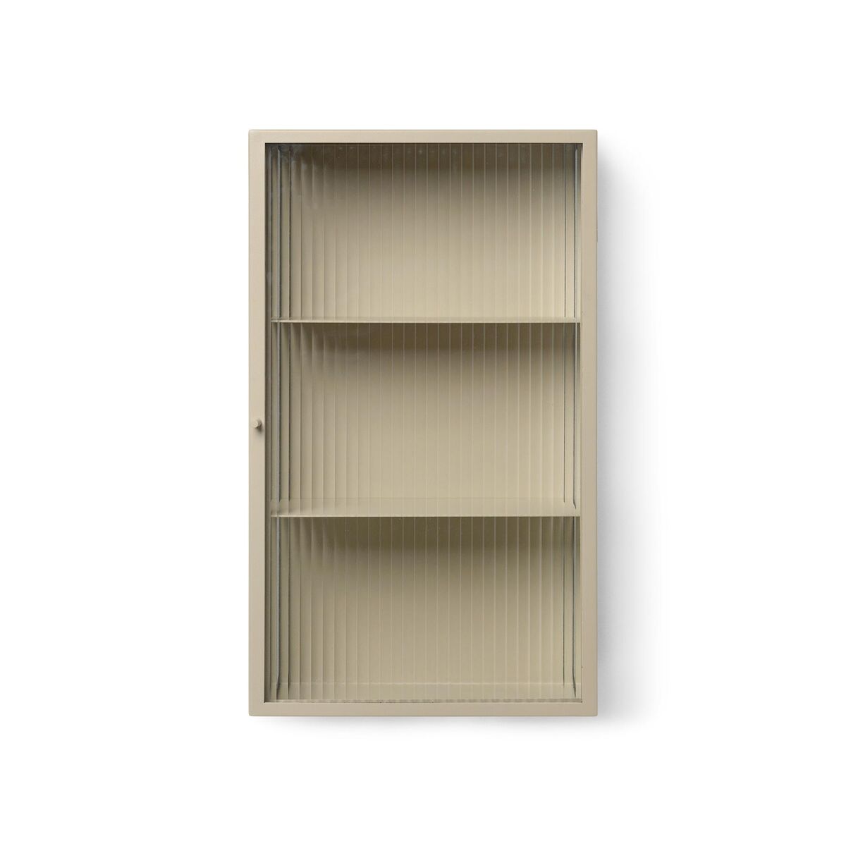 Haze Armoire Murale en Verre Cannelé Cachemire