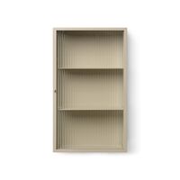 Haze Armoire Murale en Verre Cannelé Cachemire