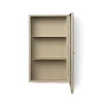 Haze Armoire Murale en Verre Cannelé Cachemire