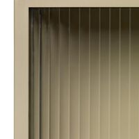 Haze Armoire Murale en Verre Cannelé Cachemire