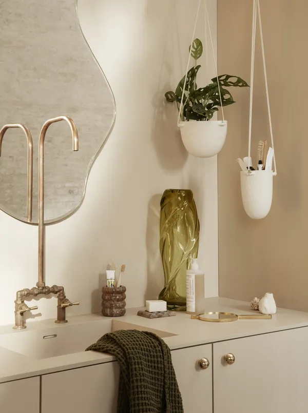 Pond Mirror Large Brass