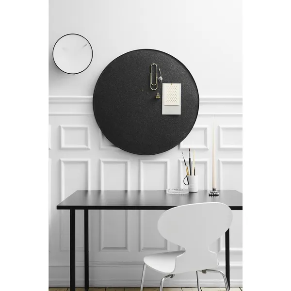 Retell Notice Board White Brass