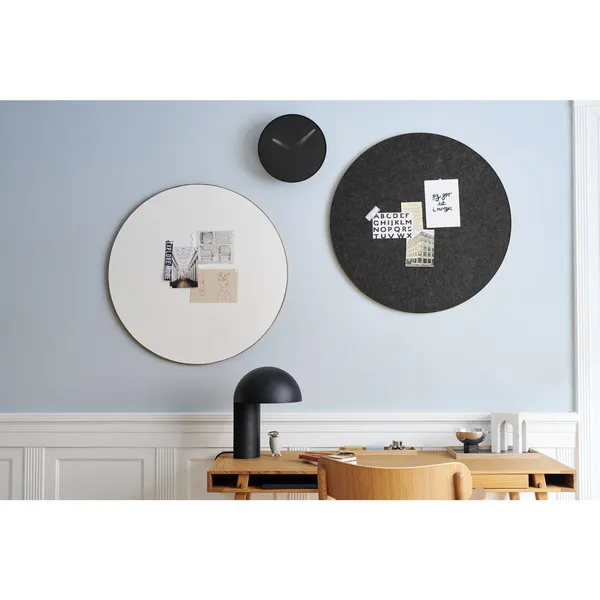 Retell Notice Board White Brass