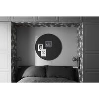 Retell Notice Board White Brass