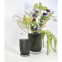 FOLIUM Vase 20 cm Sort