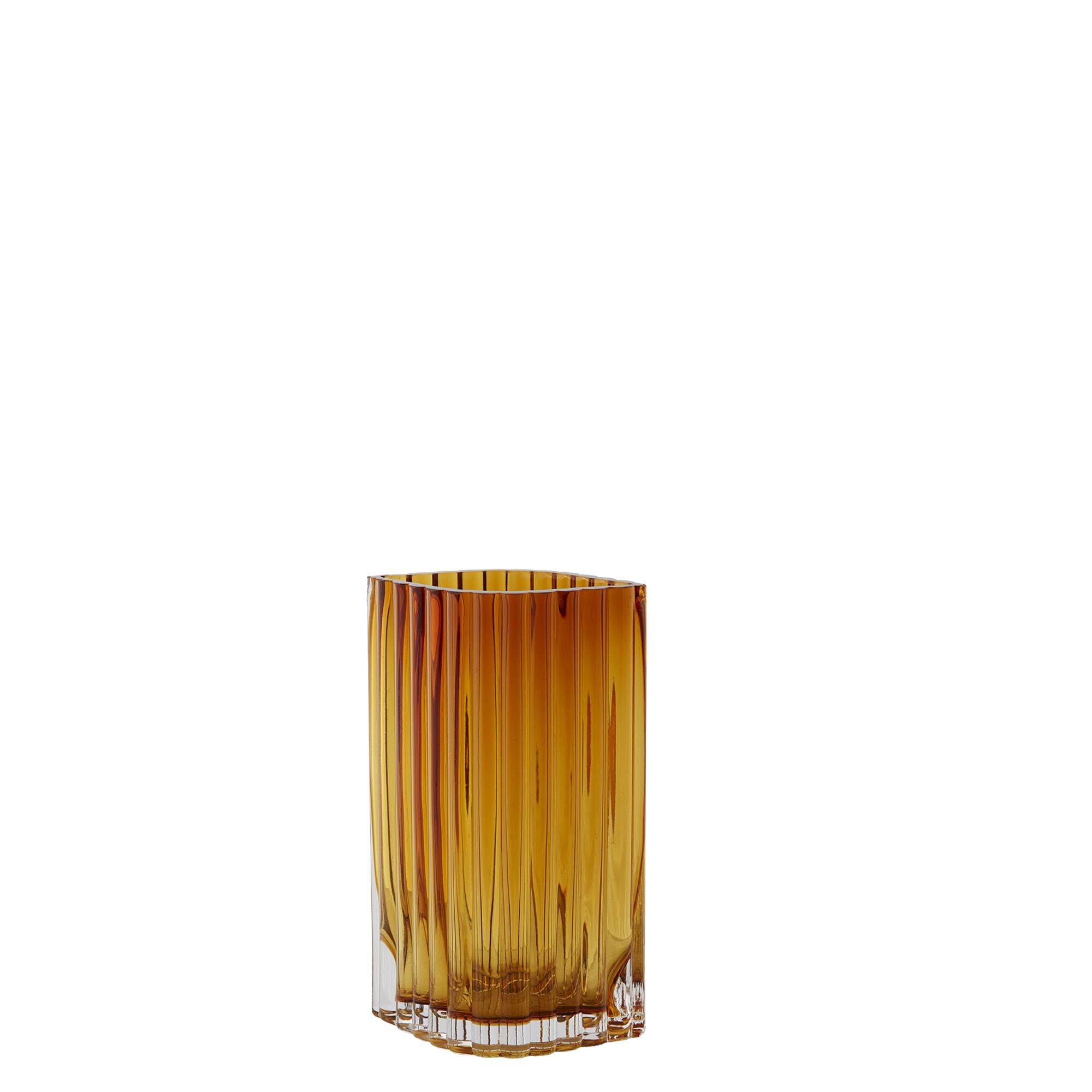 FOLIUM Vase 20 cm Amber