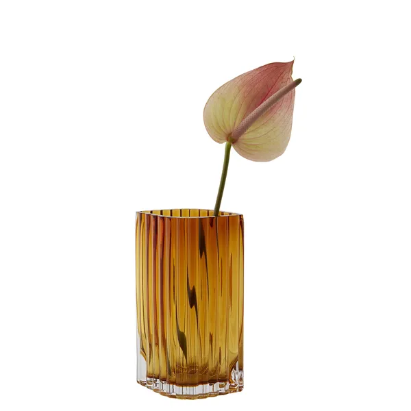 FOLIUM Vase 20 cm Bernstein