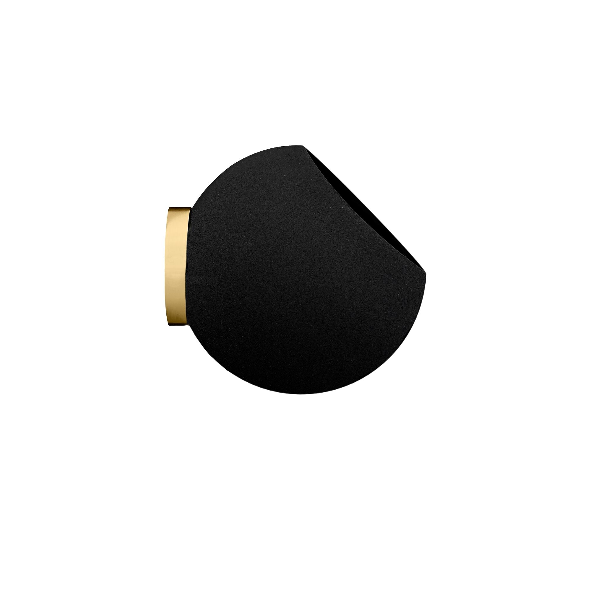 GLOBE Pot de Fleur Mural 15,4 cm Noir