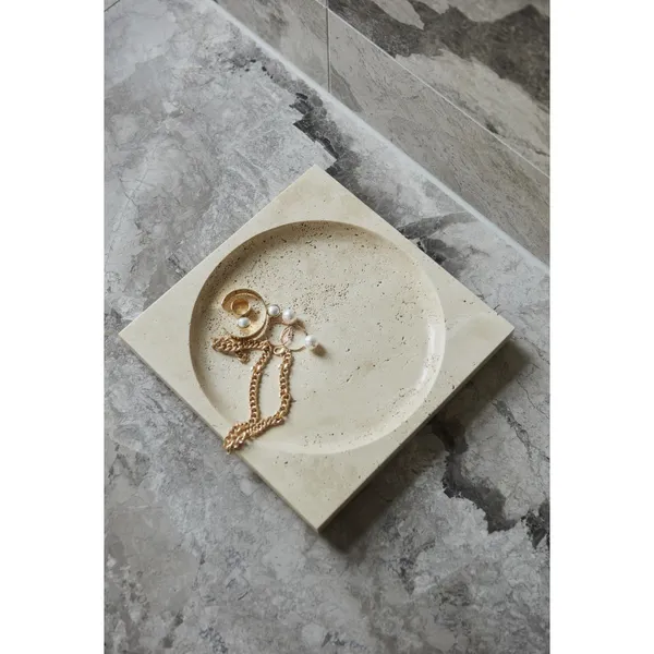 REGINA Dish 30 cm Travertine