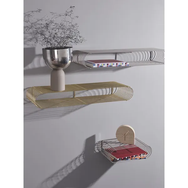 TORUS Blumentopf 17 cm Silber/Taupe