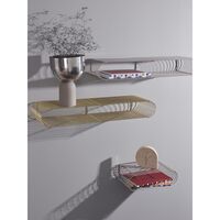 TORUS Blumentopf 17 cm Silber/Taupe