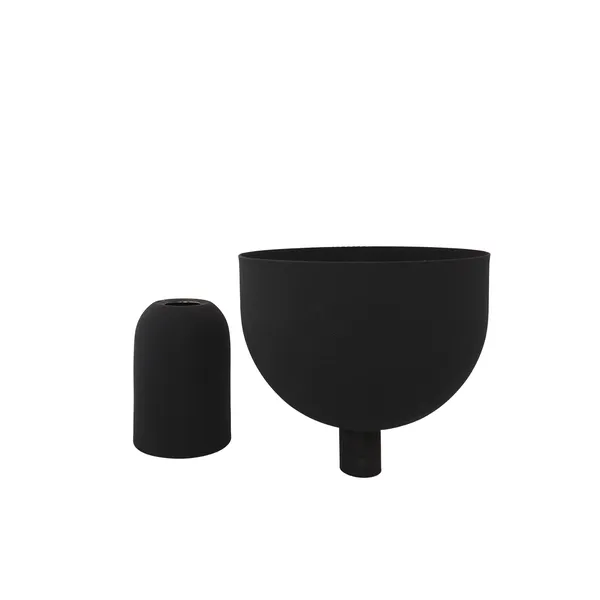 TORUS Blumentopf 22 cm Schwarz