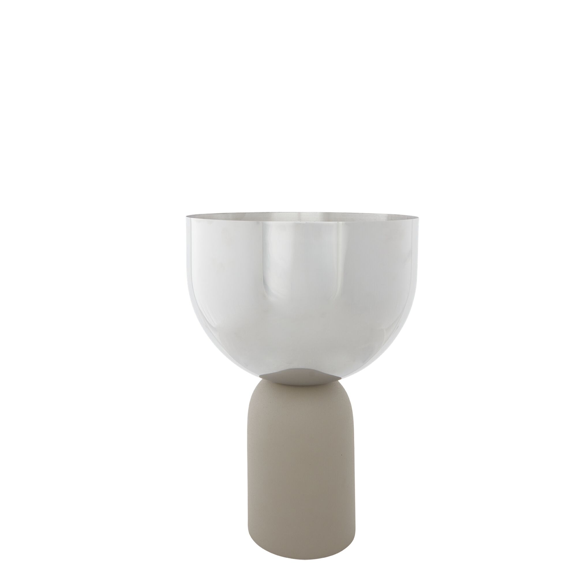 TORUS Blomsterpotte 22 cm Sølv/taupe