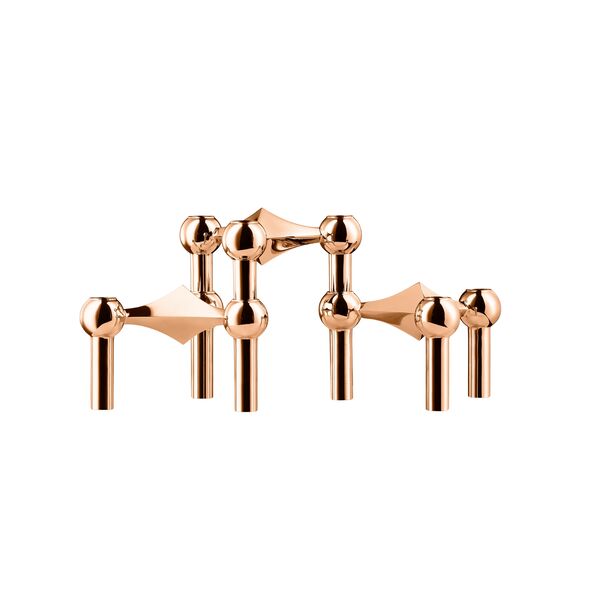 Candle Holder Set of 3 Rose Gold