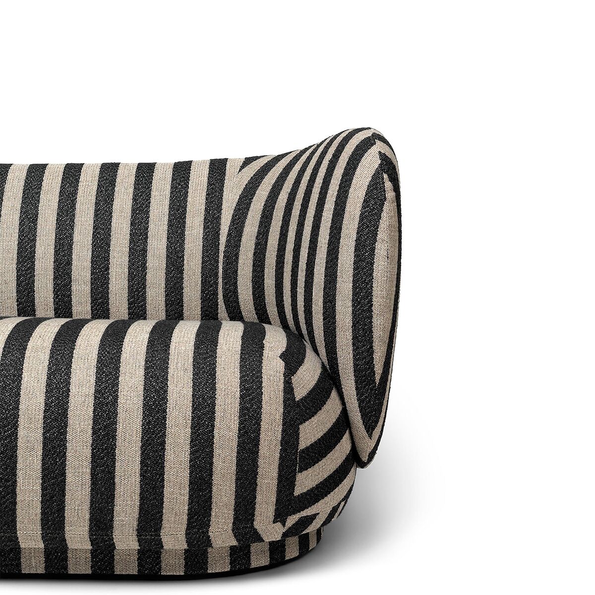 Rico Sofa 2-zits Louisiana Zand/ Zwart