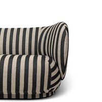 Rico Sofa 2-zits Louisiana Zand/ Zwart