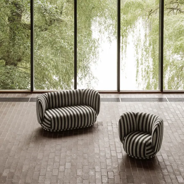 Rico Sofa 2 Seater Louisiana Sand/ Black