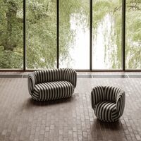 Rico Sofa 2-zits Louisiana Zand/ Zwart