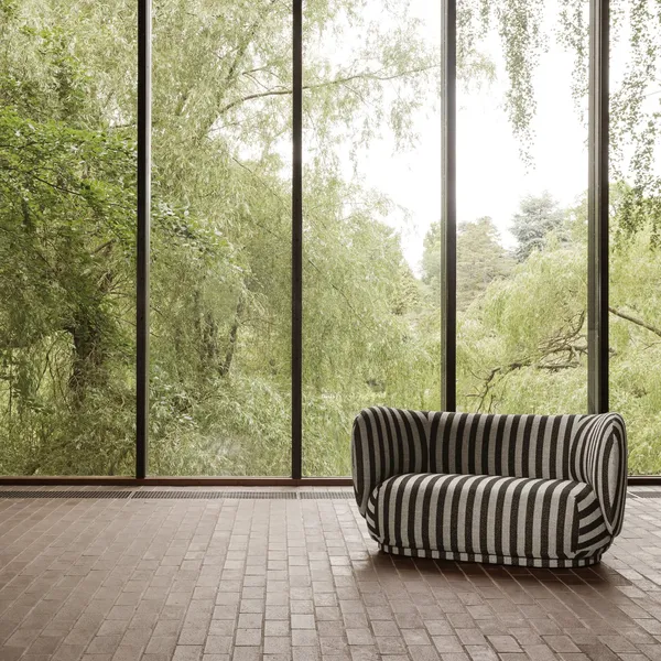 Rico Sofa 2 Seater Louisiana Sand/ Black
