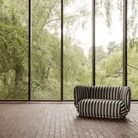 Rico Sofa 2-zits Louisiana Zand/ Zwart