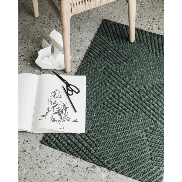 Stro Deurmat 85x130 Groen