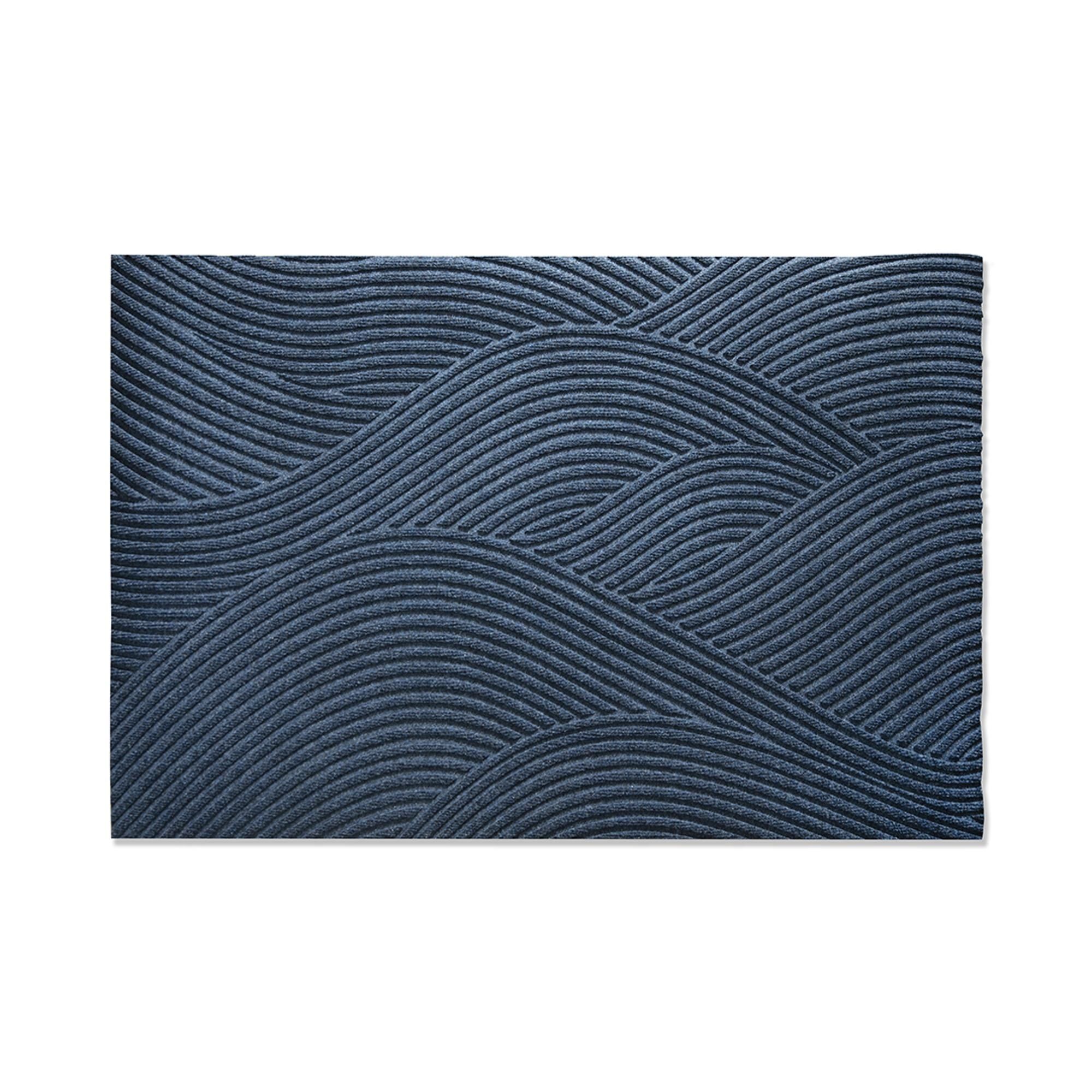 Paillasson en Paille 85x130 Bleu