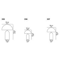 Atollo 236 Table Lamp 25 cm Opal