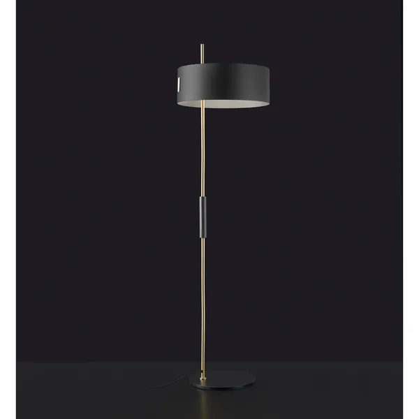1953 Floor Lamp Black/ Satin Gold