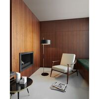 1953 Floor Lamp Black/ Satin Gold